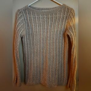 Berretti alpaca loose knit gold shimmer sweater